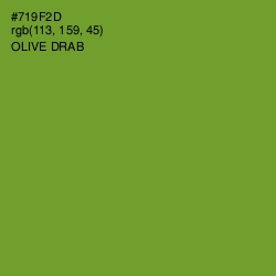 #719F2D - Olive Drab Color Image